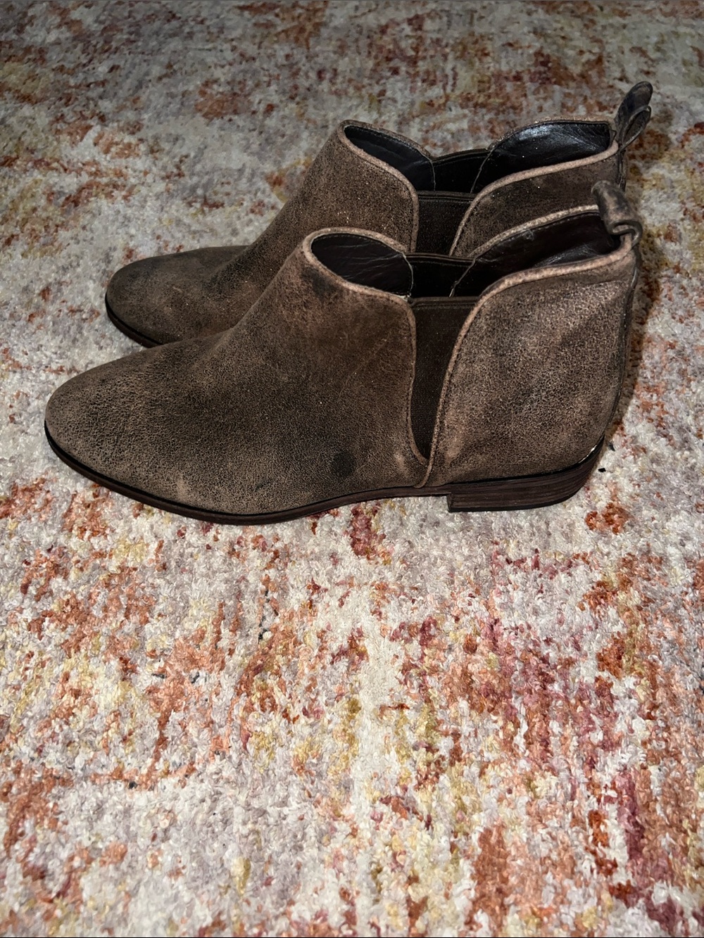 Michael Kors Brown Suede Slip-On Boots - Picture 5 of 9